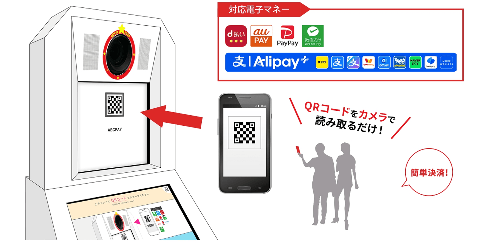 QRコードでかんたん決済！